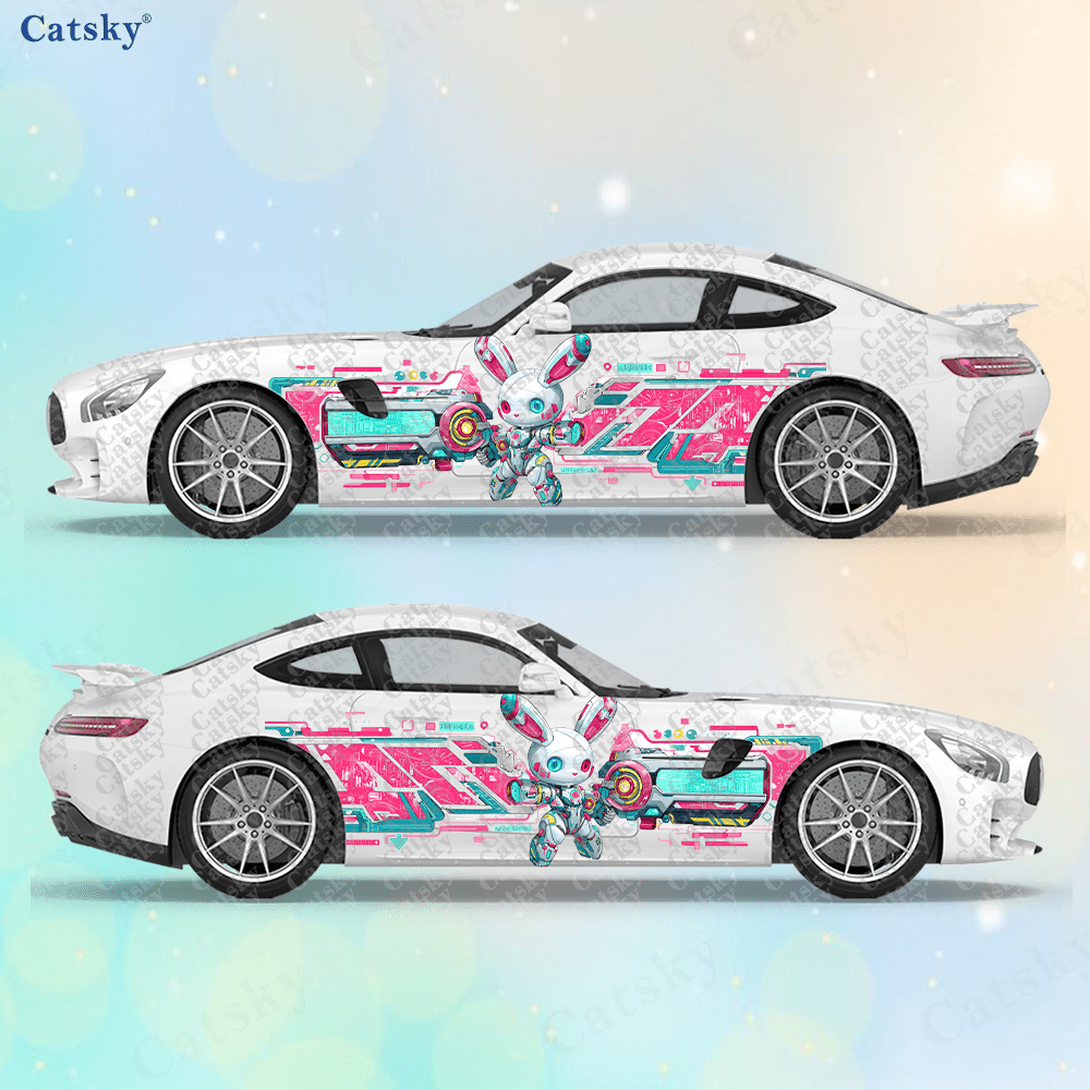Tech Accessories Gifts - 2 Pezzi Adesivi Laterali per Auto