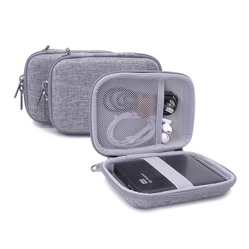 Tech Accessories Hard Case - Custodia rigida in EVA grigia per