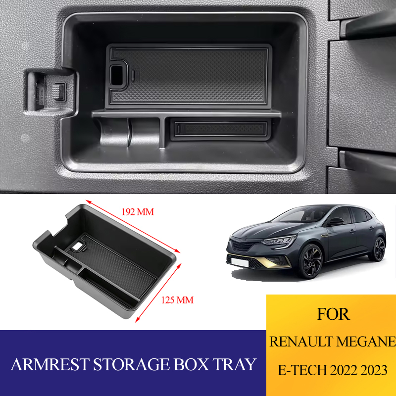 Tech Accessories Organizer - Vassoio portaoggetti per bracciolo auto in